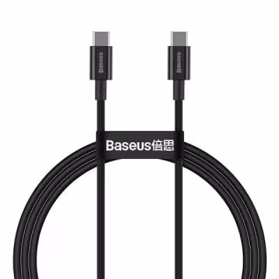 کابل USB-C به USB-C باسئوس مدل Superior-100W طول 1 متر