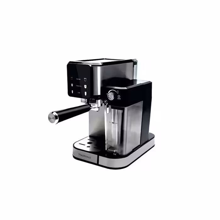 اسپرسوساز ترام هاوس TRAMHAUS مدل EM-15209 TD دیجیتال به همراه مخزن شیر 20 بار (پس کرایه)