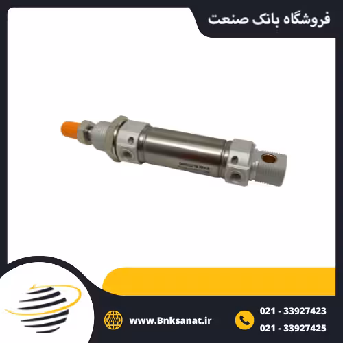 جک پنوماتیک قلمی استیل 25*10 یک طرفه