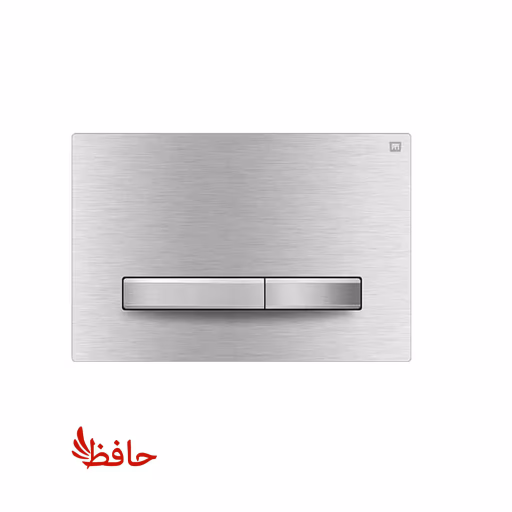 صفحه کلید فلاش تانک توکار ایران مدل پرایم استیل کروم مات