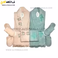 سرویس حوله عروس و داماد 10تکه گلدوزی DURUL