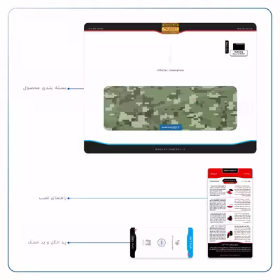 برچسب پوششی ماهوت مدل Army-Green-Pixel مناسب برای تبلت سامسونگ Galaxy Tab S6 2019 SM-T860