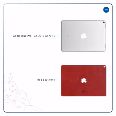 برچسب پوششی ماهوت مدل Red-Leather مناسب برای تبلت اپل iPad Pro 10.5 2017 A1701
