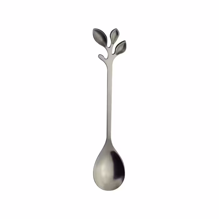 قاشق چای خوری مدل برگ کد 502 بسته 6 عددی