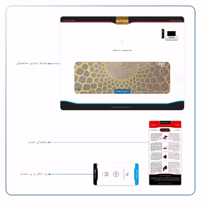 برچسب پوششی ماهوت مدل Iran-Tile2 مناسب برای تبلت سامسونگ Galaxy Tab S4 10.5 2018 T830