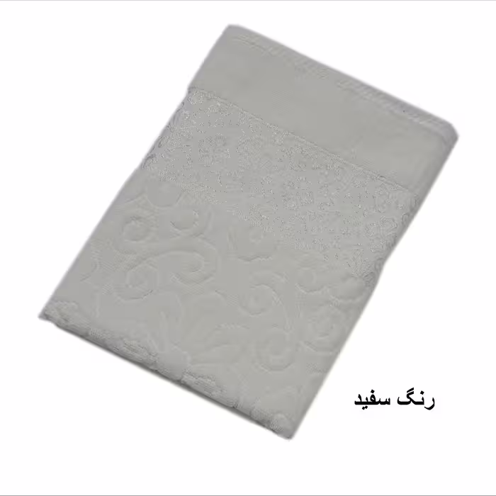 حوله استخری موردوم طرح گل ابریشم سایز 70x135 سانتی متر