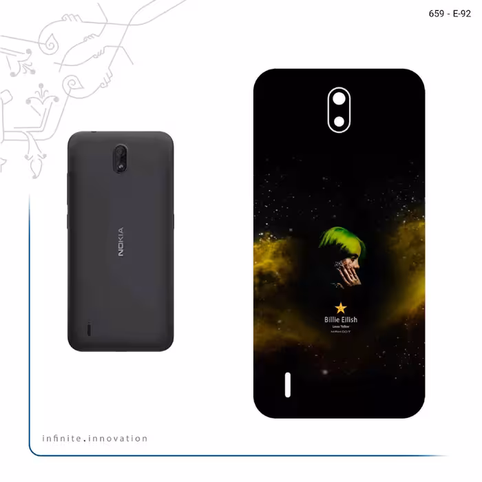 برچسب پوششی ماهوت مدل Billie Eilish مناسب برای گوشی موبایل نوکیا C1