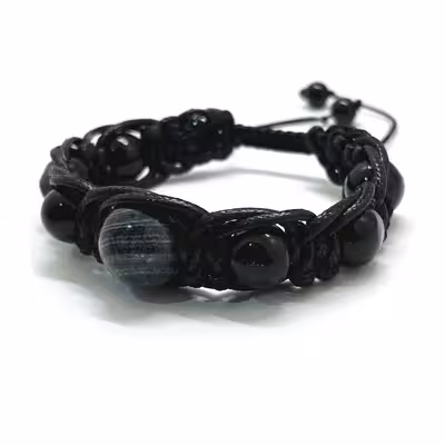 دستبند مدل سنگ عقیق و جاسپر