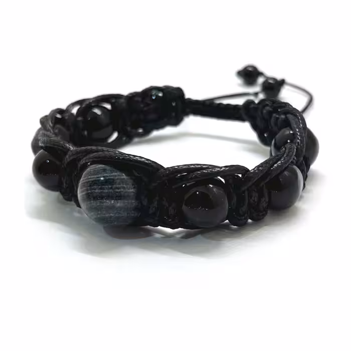 دستبند مدل سنگ عقیق و جاسپر