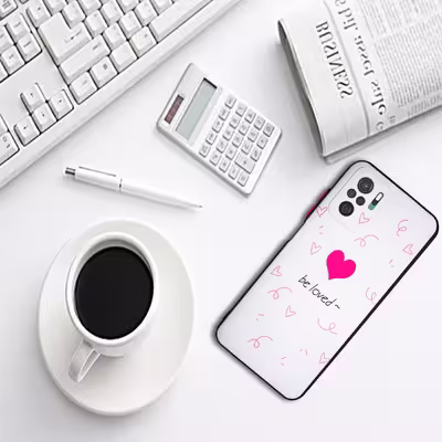 کاور لاین کینگ مدل be loved مناسب برای گوشی موبایل شیایومی Redmi Note10 10S به همراه پایه نگهدارنده