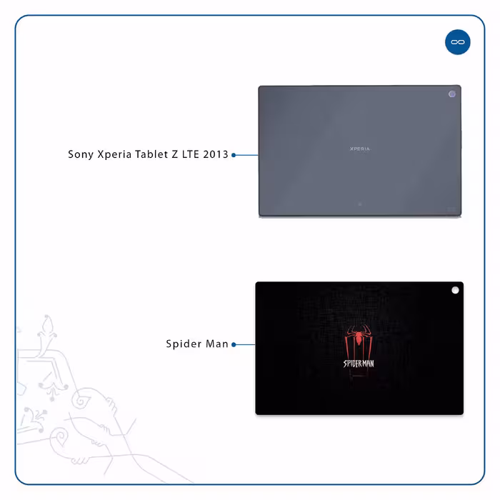 برچسب پوششی ماهوت مدل Spider-Man مناسب برای تبلت سونی Xperia Tablet Z LTE 2013
