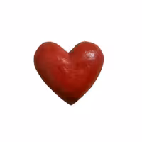 مجسمه سفالی مدل قلب کد 3 بسته 20 عددی