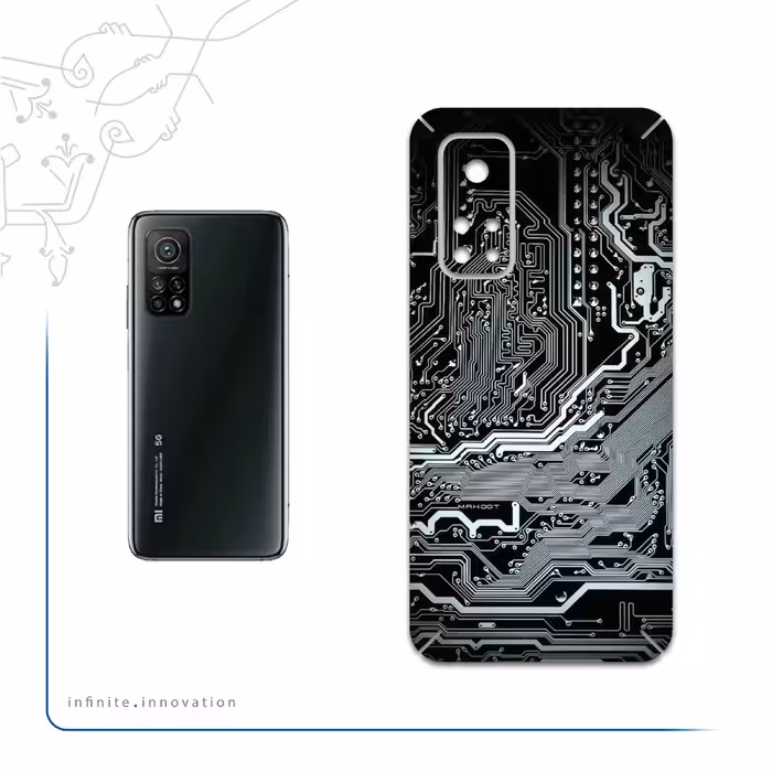برچسب پوششی ماهوت مدل Black-Printed-Circuit-Board مناسب برای گوشی موبایل شیائومی Mi 10T 5G