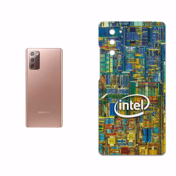 برچسب پوششی ماهوت مدل Intel Brand مناسب برای گوشی موبایل سامسونگ Galaxy Note 20