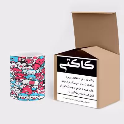 ماگ کاکتی طرح نقاشی مدل mgs13995