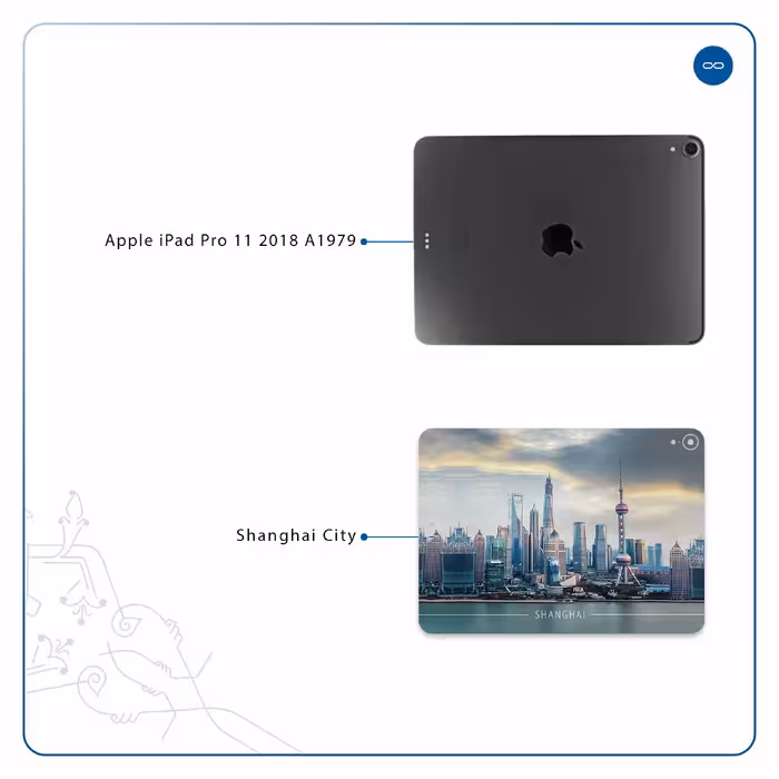 برچسب پوششی ماهوت مدل Shanghai City مناسب برای تبلت اپل iPad Pro 11 2018 A1979
