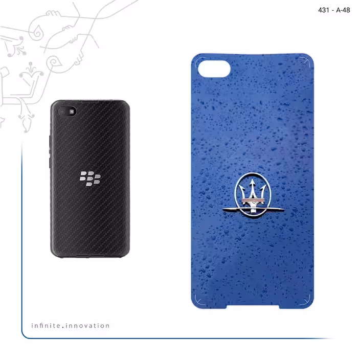 برچسب پوششی ماهوت مدل Maserati مناسب برای گوشی موبایل بلک بری Z30