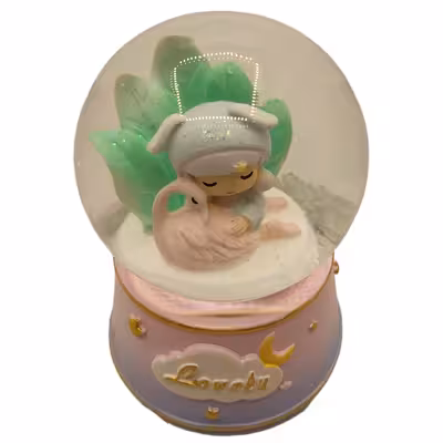 گوی موزیکال مدل  پمپی دختر مهربون و قو