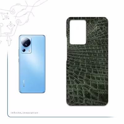 برچسب پوششی ماهوت مدل Green-Crocodile-Leather مناسب برای گوشی موبایل شیائومی 13 Lite