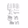 الگو خیاطی تاپ و بلوز زنانه بوردا استایل کد 6527 سایز 34 تا 46 متد مولر