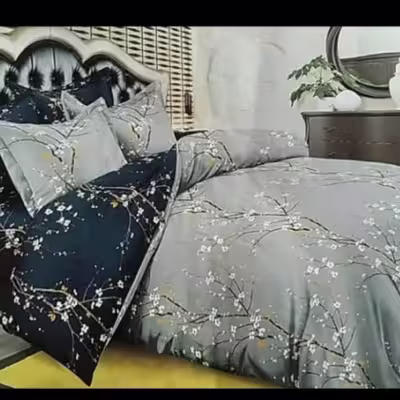 سرویس روتختی مدل شکوفه niki010 کد 120 یک نفره سه تکه