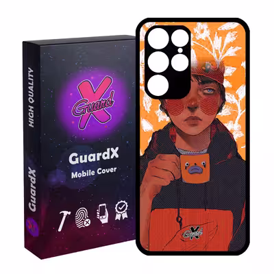 کاور گارد ایکس طرح Girl مدل Glass10319 مناسب برای گوشی موبایل سامسونگ Galaxy S22 Ultra