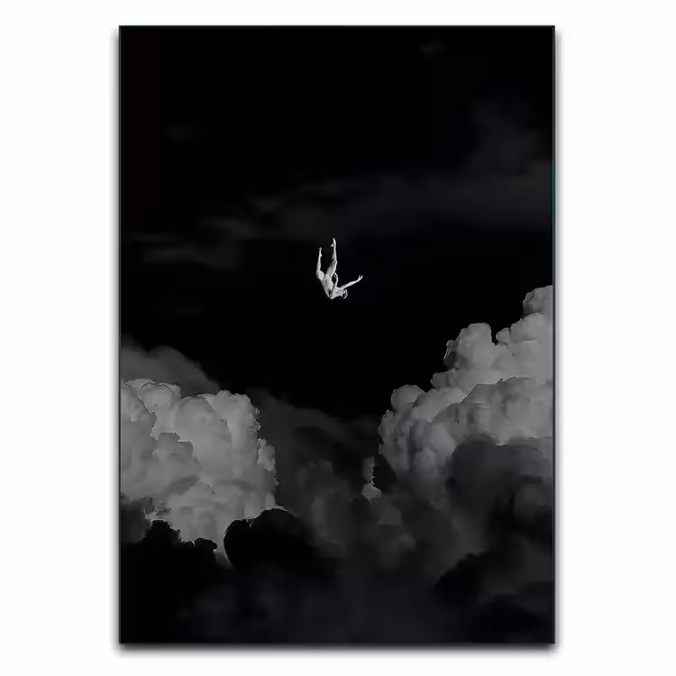 تابلو خیالی سقوط از ابرها