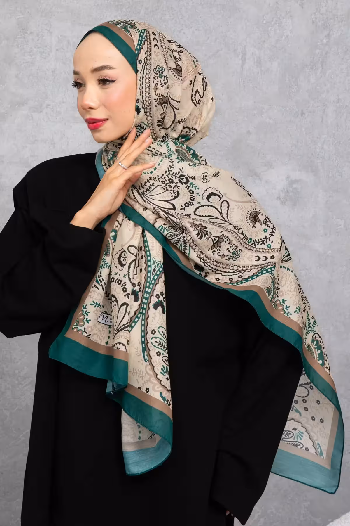 شال پنبهای با طرح اتنیک رترو، پارچه وارداتی، کیفیت بالا و شال فصل جدید - 5978
