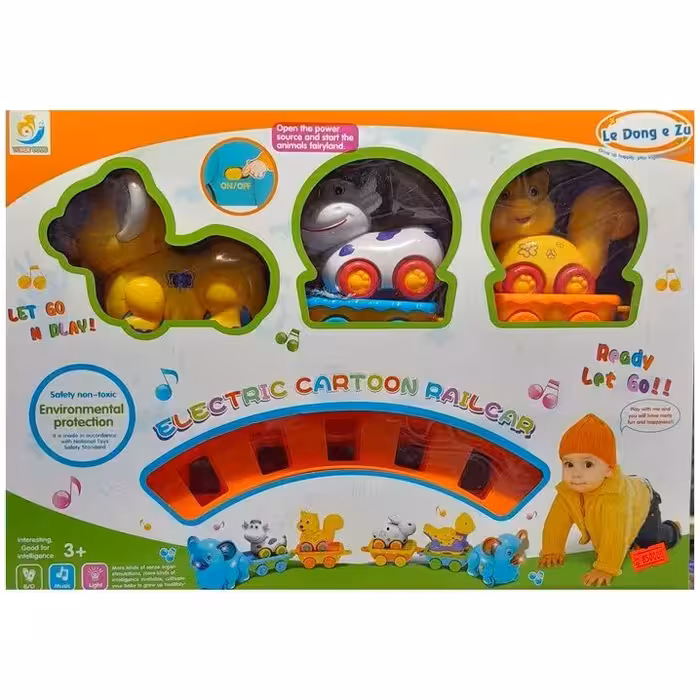 قطار اسباب بازی شنگ چوان طرح حیوانات