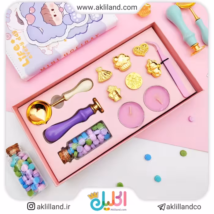 ست مهر و موم 12 تکه (مدل رندوم)