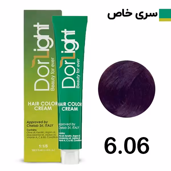رنگ موی دورلایت بلوند فندوقی تیره سری خاص شماره 606 Dorlight