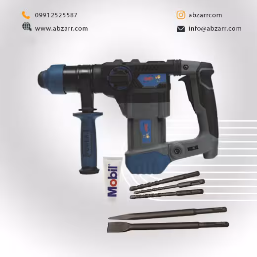 دریل بتن کن 2 کاره دیمردار 1400 وات P.A.P مدل RH-3214 (( اقساط یک ساله ))