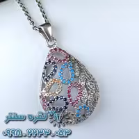 گردنبند جواهری میکرو طرح اشک