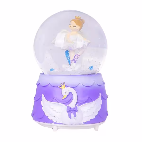 گوی برفی بالرین نشسته دریاچه قو