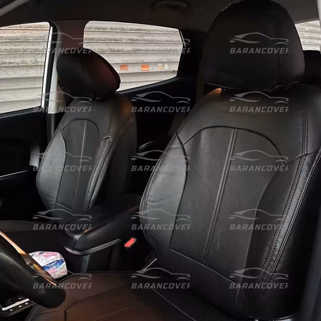روکش صندلی هیوندای توسان ix35 تمام چرم رنگ مشکی