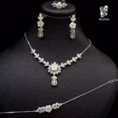 سرویس زنجیری نقره زنانه کدszn1021