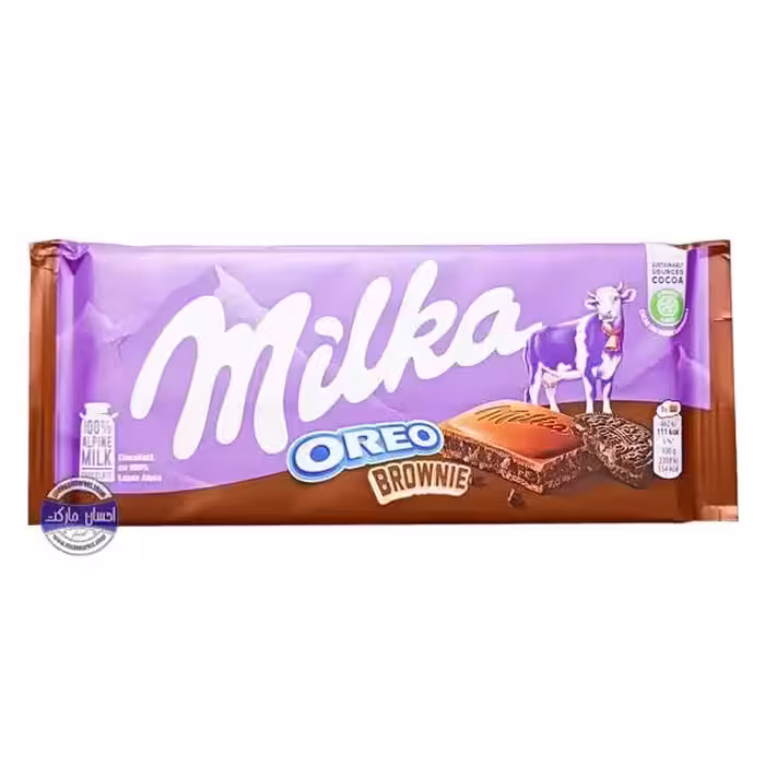 تابلت شکلات میلکا با مغز اورئو براونی شکلاتی