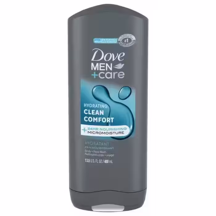 شامپو سر و صورت و بدن مردانه هلندی داو Dove Men Care Clean Comfort مناسب انواع پوست و مو 400 میل