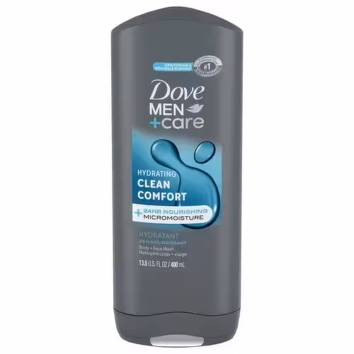 شامپو سر و صورت و بدن مردانه هلندی داو Dove Men Care Clean Comfort مناسب انواع پوست و مو 400 میل
