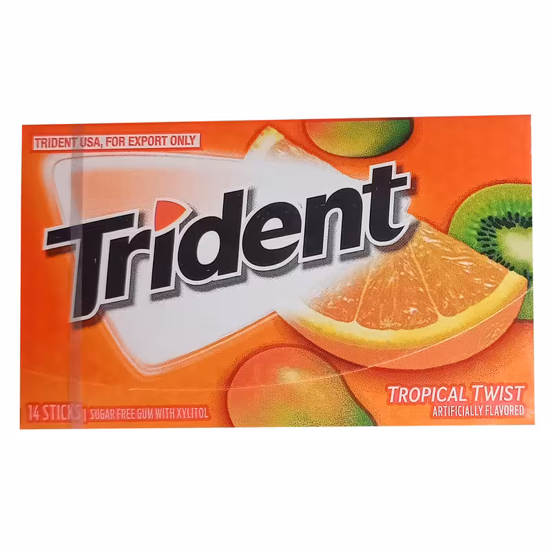 آدامس بدون شکر استوایی تریدنت - 1.9 گرم بسته 14 عددی