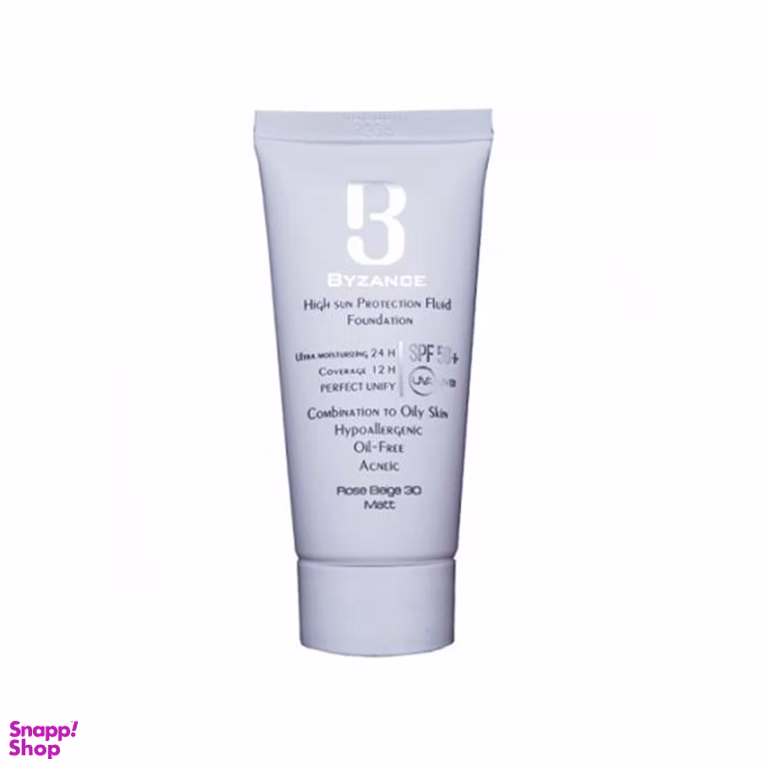 کرم ضد آفتاب بیزانس (Byzance) مناسب پوست خشک شماره 30 رنگ رز بژ با SPF 50 حجم 30 میلی لیتر