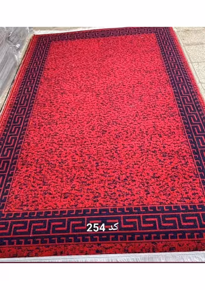 گلیم فرش ماشینی لاکی 400 شانه آکرلیک کاشان-کد 254