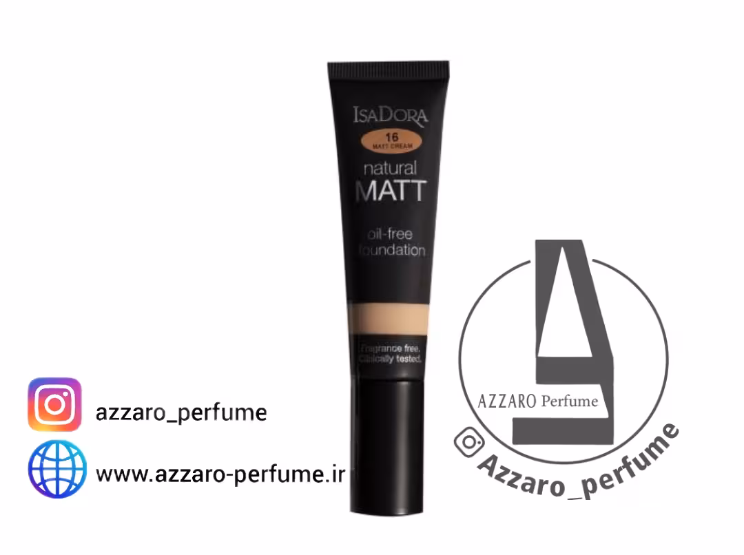 کرم پودر ایزادورا مدل Natural Matt شماره 16