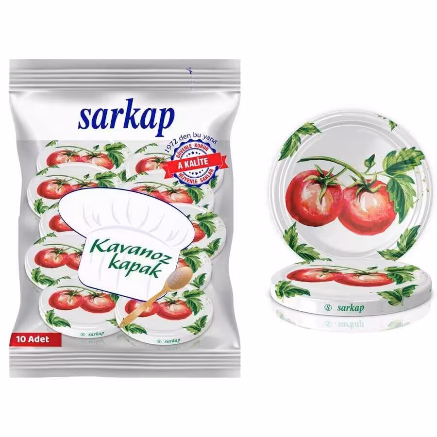 درب بانکه فلزی سرکاپ طرح Hijyenik بسته 10 عددی