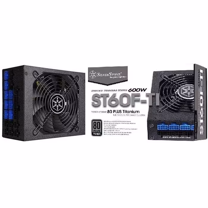 منبع تغذیه کامپیوتر سیلوراستون مدل Strider Titanium SST-ST60F-TI