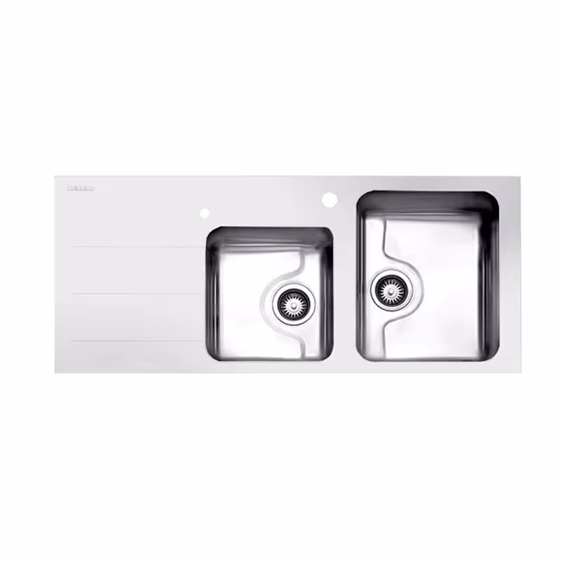 سینک ظرفشویی توکار استیل البرز مدل کریستال سفید