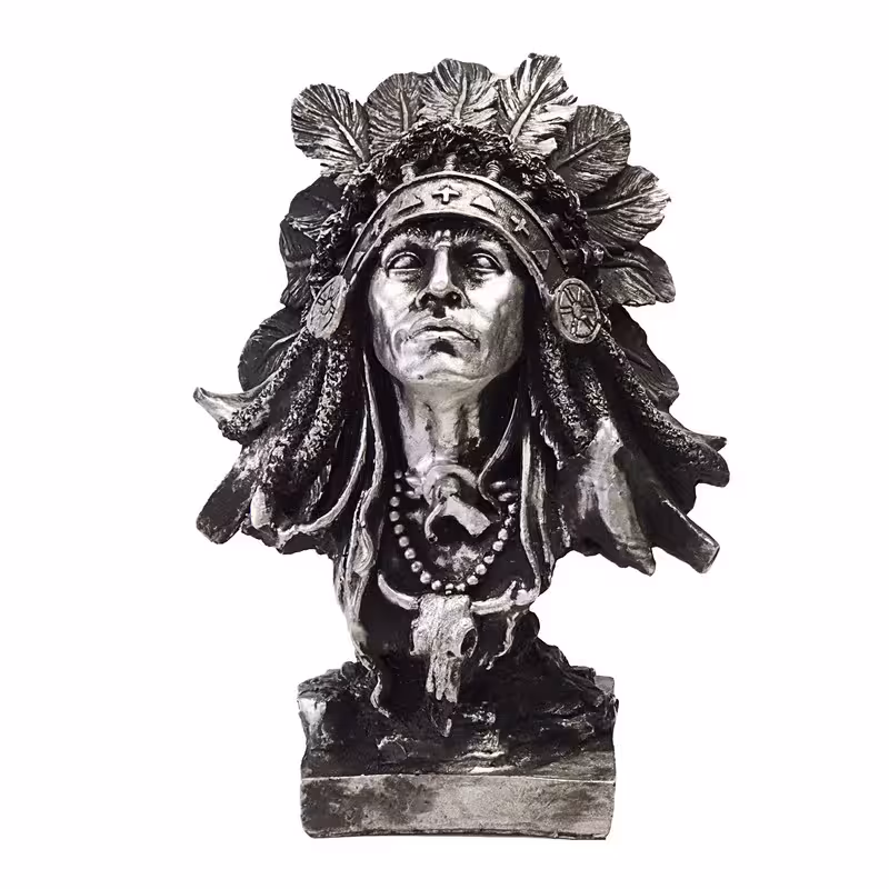 مجسمه مدل سرخپوست نیم تنه کد 1