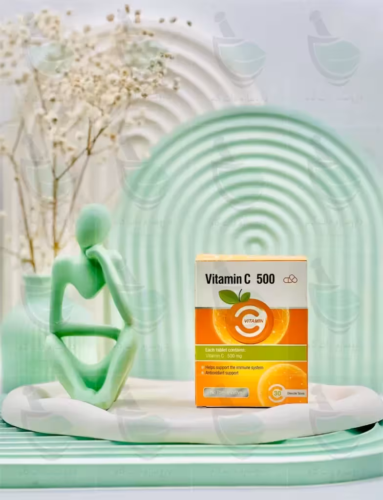 قرص جویدنی ویتامین سی 500 میلی‌گرم ایران دارو