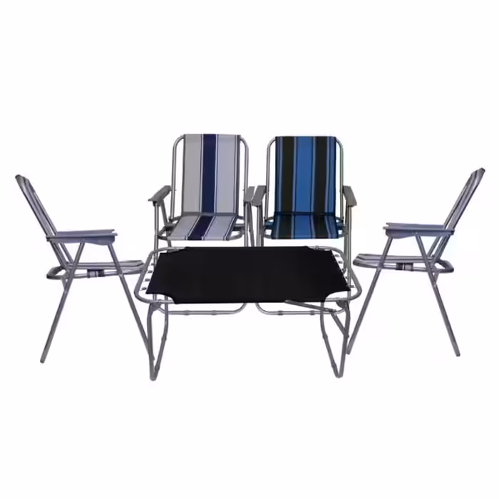 میز و صندلی تاشو سفری مدل xp555 مجموعه 5 عددی
