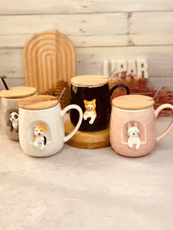 ماگ طرح  عروسک برجسته کد 1212